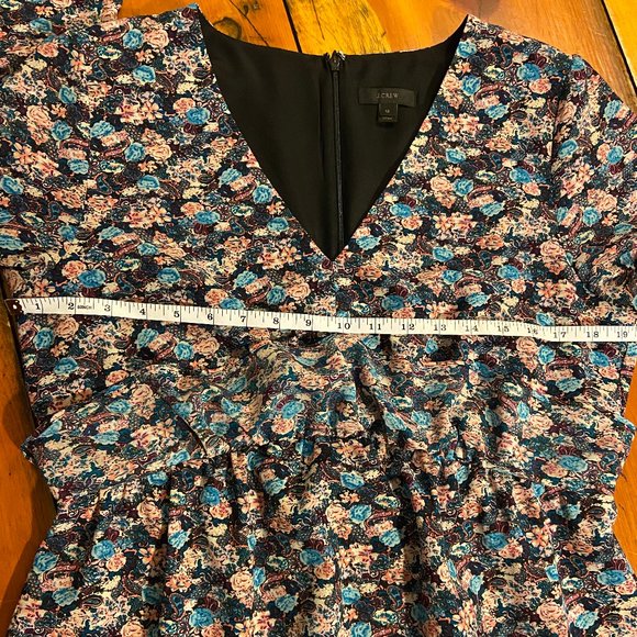J. Crew Floral Long Sleeve Dress - Picture 12 of 13